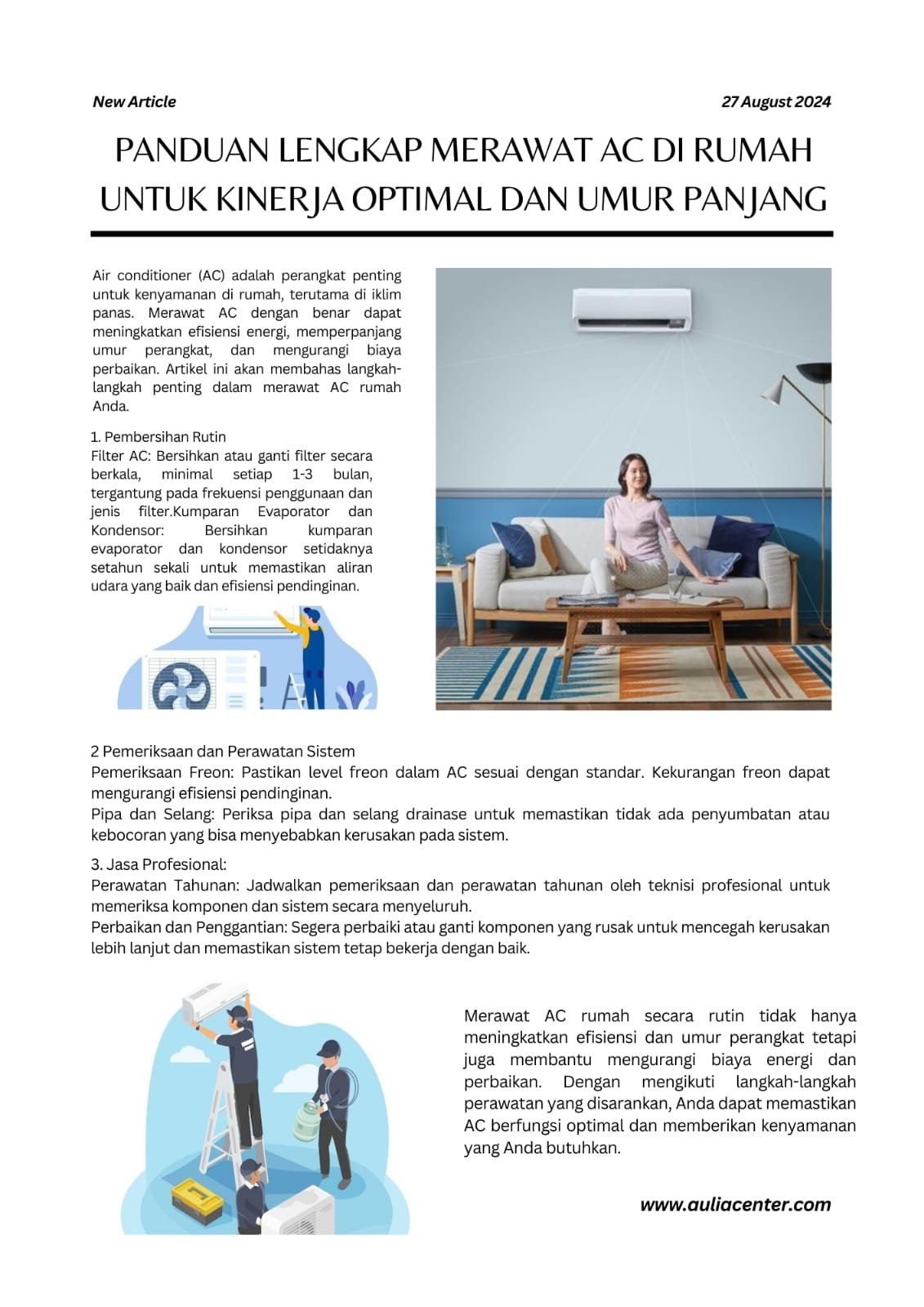 Cara Merawat AC Ruangan